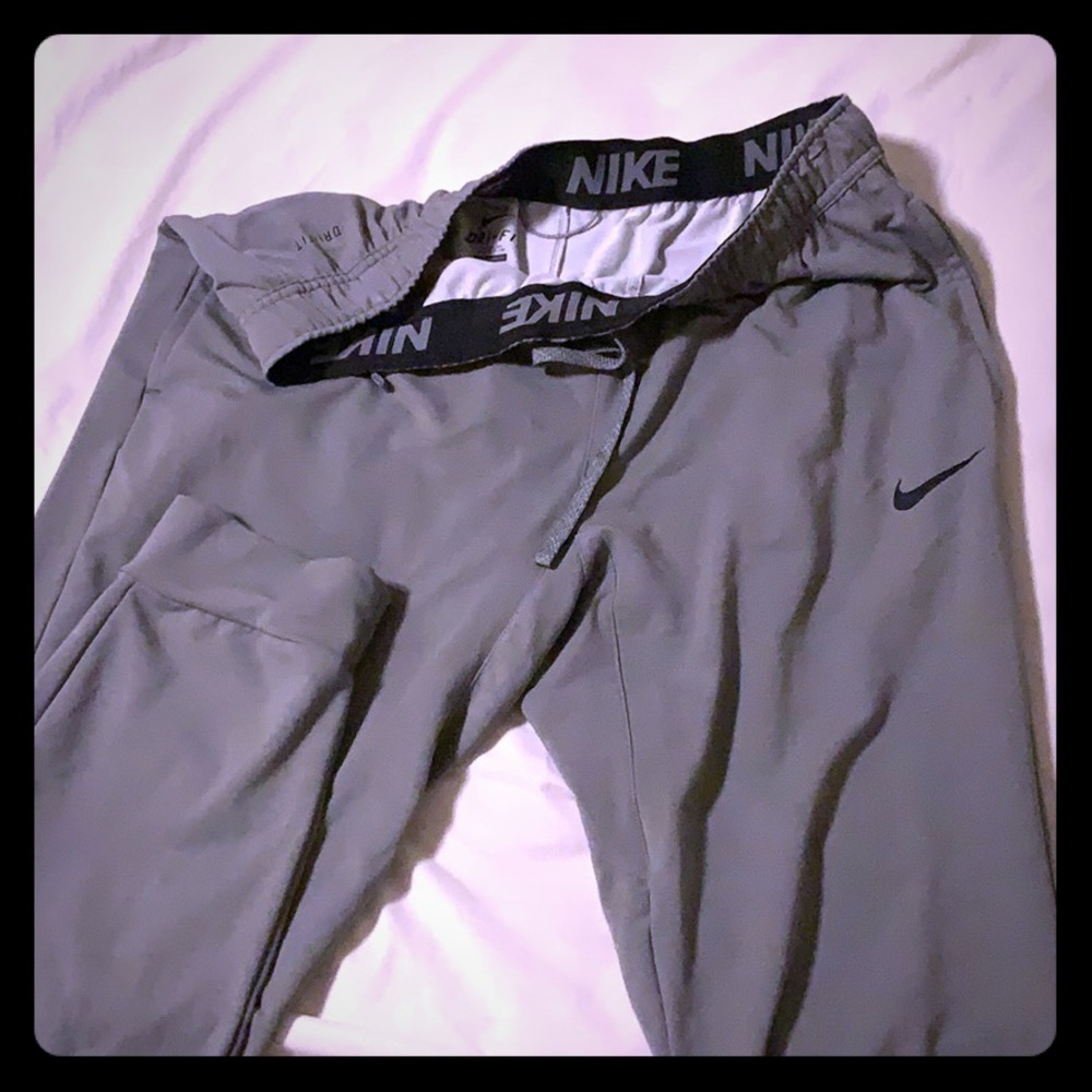 Nike Gray Joggers Dri Fit